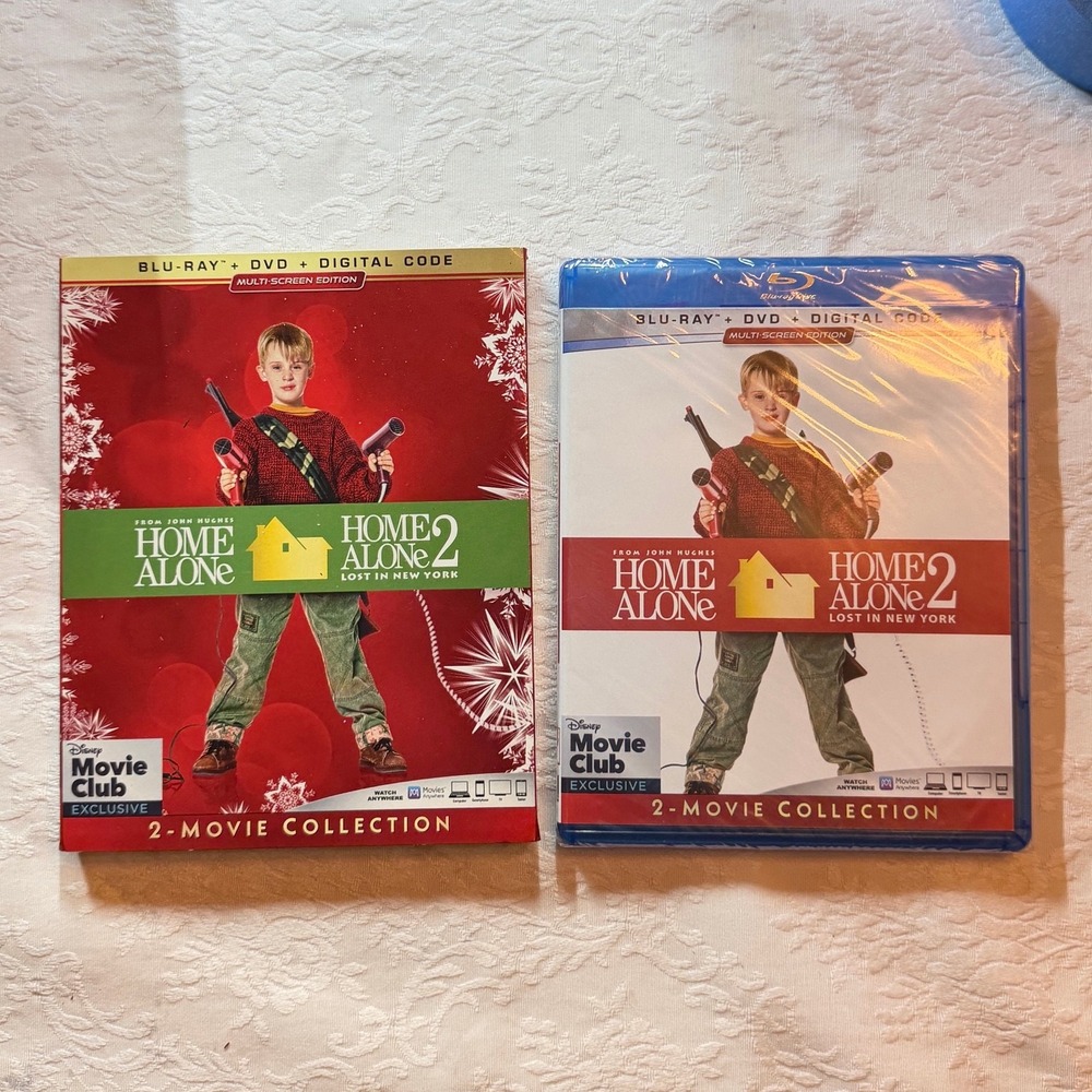 Home Alone 1 & 2 Blu-ray DVD Digital Disney Movie Club Exclusive Sealed